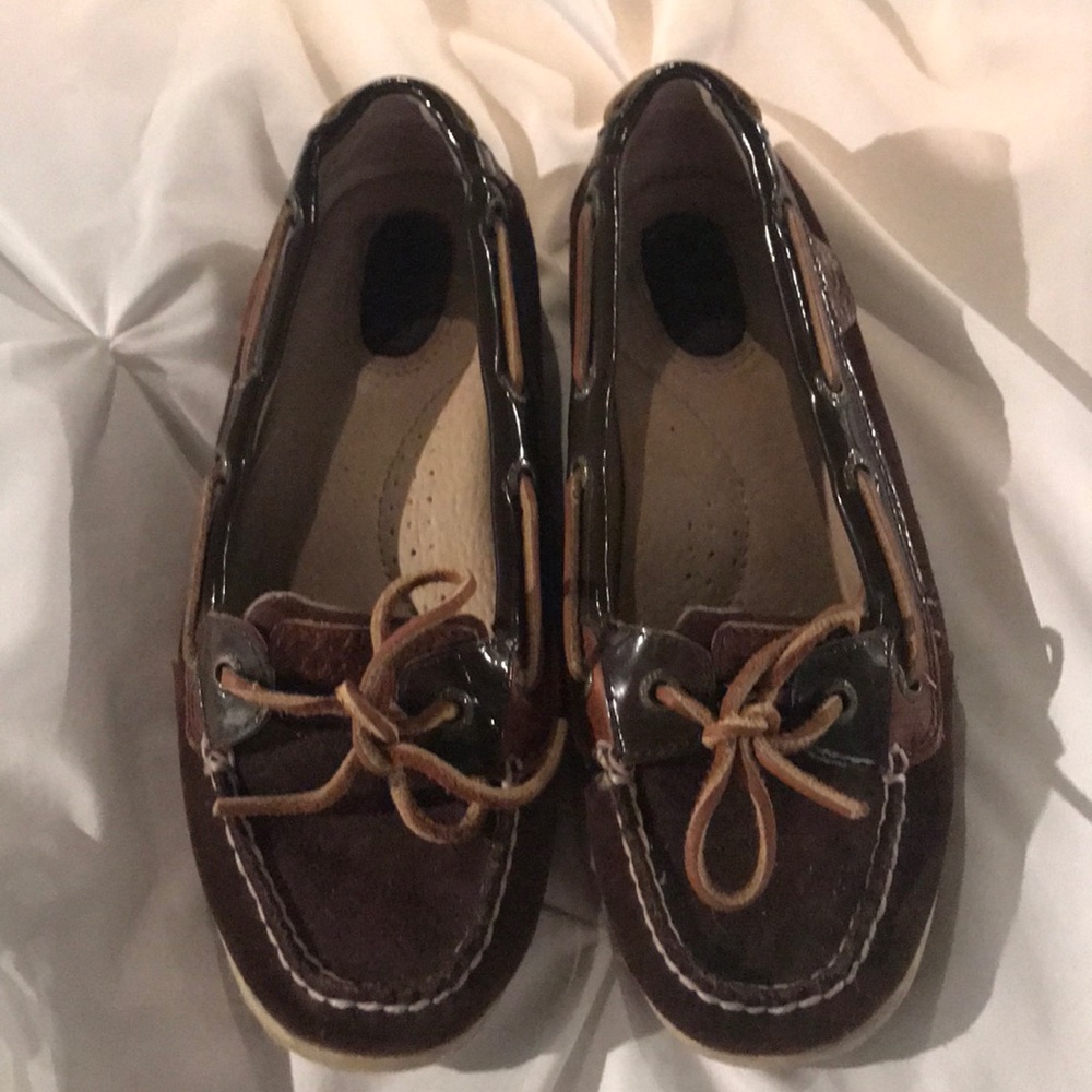 Leather Sperry boat shoes
